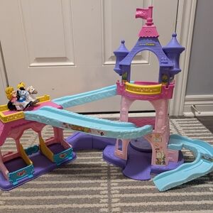 Fisher-Price Pink and Blue Castle Adventure Playset